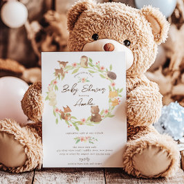 Enchanted Forest Baby shower Kaart