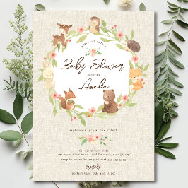 Enchanted Forest Baby shower Kaart