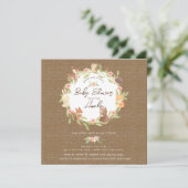 Enchanted Forest Baby shower Kaart (Staand voorkant)