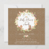 Enchanted Forest Baby shower Kaart (Voorkant)