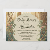 Enchanted Forest  Baby Shower Kaart (Voorkant)
