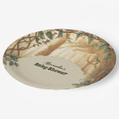 Enchanted Forest Baby shower Papieren Bordje (Gekanteld)