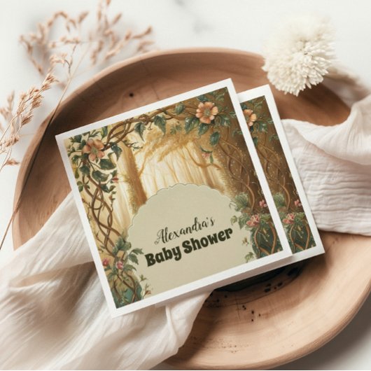 Enchanted Forest Baby shower Servet
