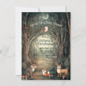 Enchanted Forest Baby shower Twinkle Lights Kaart (Voorkant)