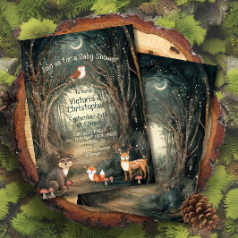 Enchanted Forest Baby shower Twinkle Lights Kaart