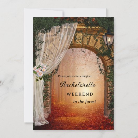 Enchanted Forest Bachelorette Weekend Getaway Kaart (Voorkant)