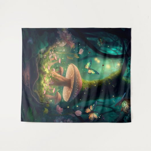 Enchanted Forest Backdrop Wandkleed (Voorkant (horizontaal))