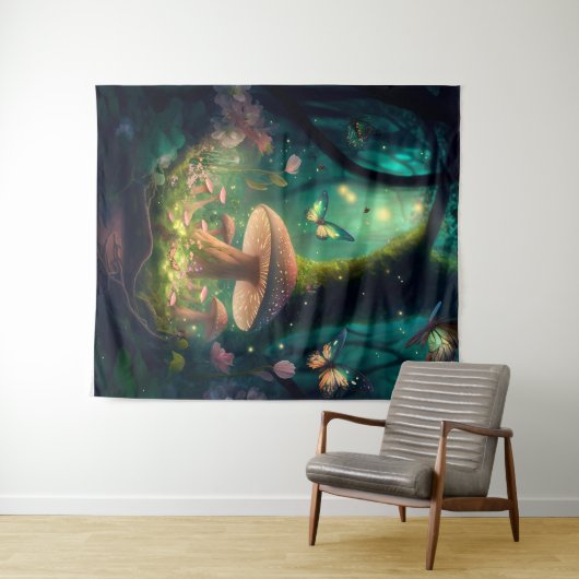 Enchanted Forest Backdrop Wandkleed (In Situ (horizontaal))