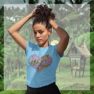 Enchanted Forest Batik Heart Long Meve T-Shirt