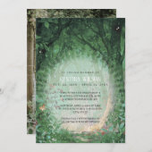 Enchanted Forest begrafenis viering van het leven Kaart (Voorkant / Achterkant)