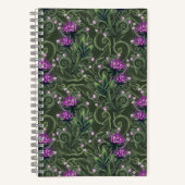 Enchanted Forest Berry Vine Pattern Notitieboek (Voorkant)
