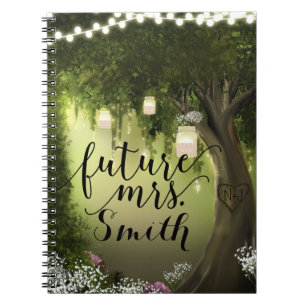 Enchanted Forest Bossen Rustic Wedding Future Mrs. Notitieboek