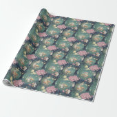 Enchanted forest, Bunny cherry blossom Cadeaupapier (Uitgerold)