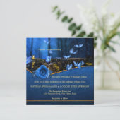 Enchanted Forest Butterflies Wedding Kaart (Staand voorkant)