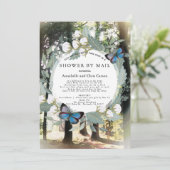 Enchanted Forest Butterfly Baby shower per post Kaart (Staand voorkant)