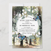 Enchanted Forest Butterfly Drive-by Baby shower Kaart (Voorkant)