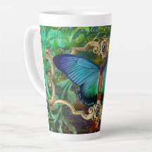 Enchanted Forest Butterfly Latte Mok