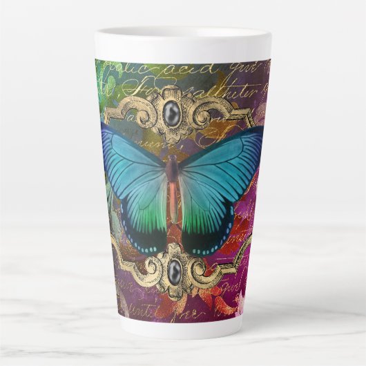 Enchanted Forest Butterfly Latte Mok (Voorkant)