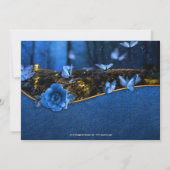 Enchanted Forest Butterfly Rehearsal Dinner Kaart (Achterkant)