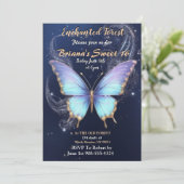 Enchanted Forest Butterfly Sweet 16 uitnodigingen (Staand voorkant)