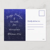 Enchanted Forest Cardinal Holiday Postcard Feestdagenkaart (Achterkant)