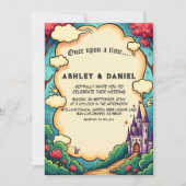 Enchanted Forest Castle Woodland Fairytale Wedding Kaart (Voorkant)