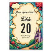 Enchanted Forest Castle Woodland Sprookjeshuwelijk Kaart (Voorkant)