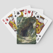 Enchanted Forest Cave Entrance Playing Cards Pokerkaarten (Achterkant)