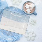 Enchanted Forest Christmas Day Holiday Kaart