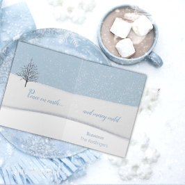 Enchanted Forest Christmas Day Holiday Kaart