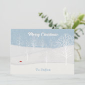 Enchanted Forest Christmas Day Holiday Kaart (Staand voorkant)