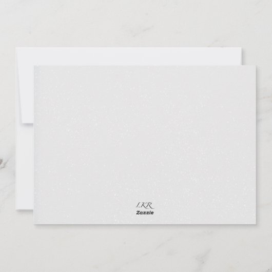 Enchanted Forest Christmas Day Holiday Kaart (Achterkant)