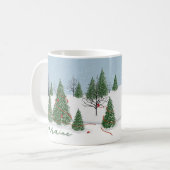 Enchanted Forest Christmas Day Mug Koffiemok (Voorkant links)