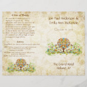 Enchanted Forest Circle of Love Wedding Programme (Voorkant)