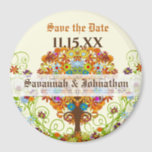 Enchanted Forest Circle of Love Wedding Tree Magneet<br><div class="desc">Middeleeuwse Renaissance Whimsical Flower Wildflower Bloom Romantische Boom Save the Date Magnets Tree Wedding Invitations for the Activists Natuur Lover - -see more whimsical tree invitations Red Love Tree with Birds 5 x 7 Wedding Invitation With Swirls and Hearts - See More Whimsical Trees by Sandra- Green Swirl Love Tree...</div>