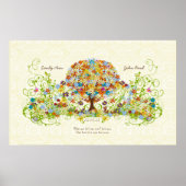 Enchanted Forest Circle of Love Wedding Tree Poster (Voorkant)