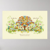 Enchanted Forest Circle of Love Wedding Tree Poster (Voorkant)