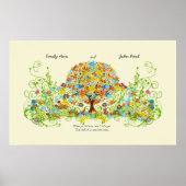 Enchanted Forest Circle of Love Wedding Tree Poster (Voorkant)