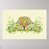 Enchanted Forest Circle of Love Wedding Tree Poster (Voorkant)