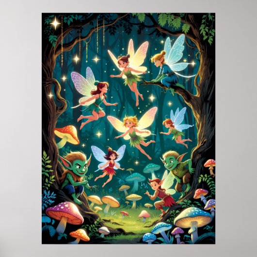 Enchanted Forest Creatures Poster (Voorkant)