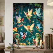 Enchanted Forest Creatures Poster