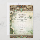 Enchanted Forest Crown Huwelijksuitnodiging - Mosa Kaart (Achterkant)