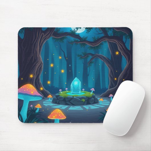 Enchanted Forest Crystal Mouse Pad Muismat (Met muis)