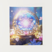 Enchanted Forest Crystal Orb Tapestry Wandkleed (Voorkant)