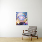 Enchanted Forest Crystal Orb Tapestry Wandkleed (In situ)