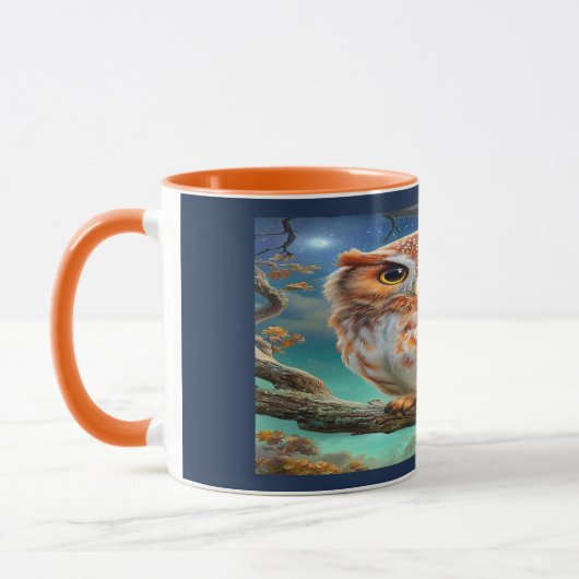 Enchanted Forest Cute Night Owl Coffee Mug Mok (Links)