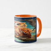 Enchanted Forest Cute Night Owl Coffee Mug Mok (Voorkant rechts)