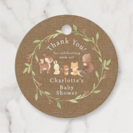 Enchanted Forest dank u Bedankjes Labels