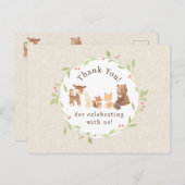 Enchanted Forest dank u Briefkaart (Voorkant / Achterkant)