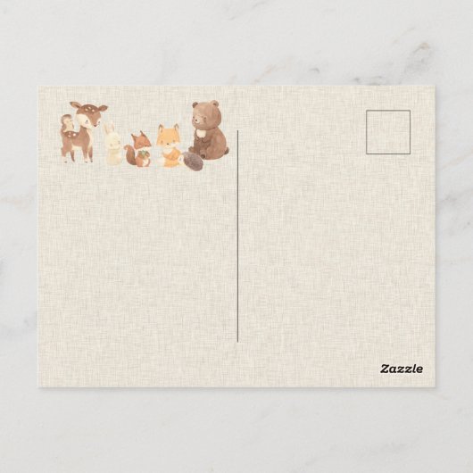 Enchanted Forest dank u Briefkaart (Achterkant)